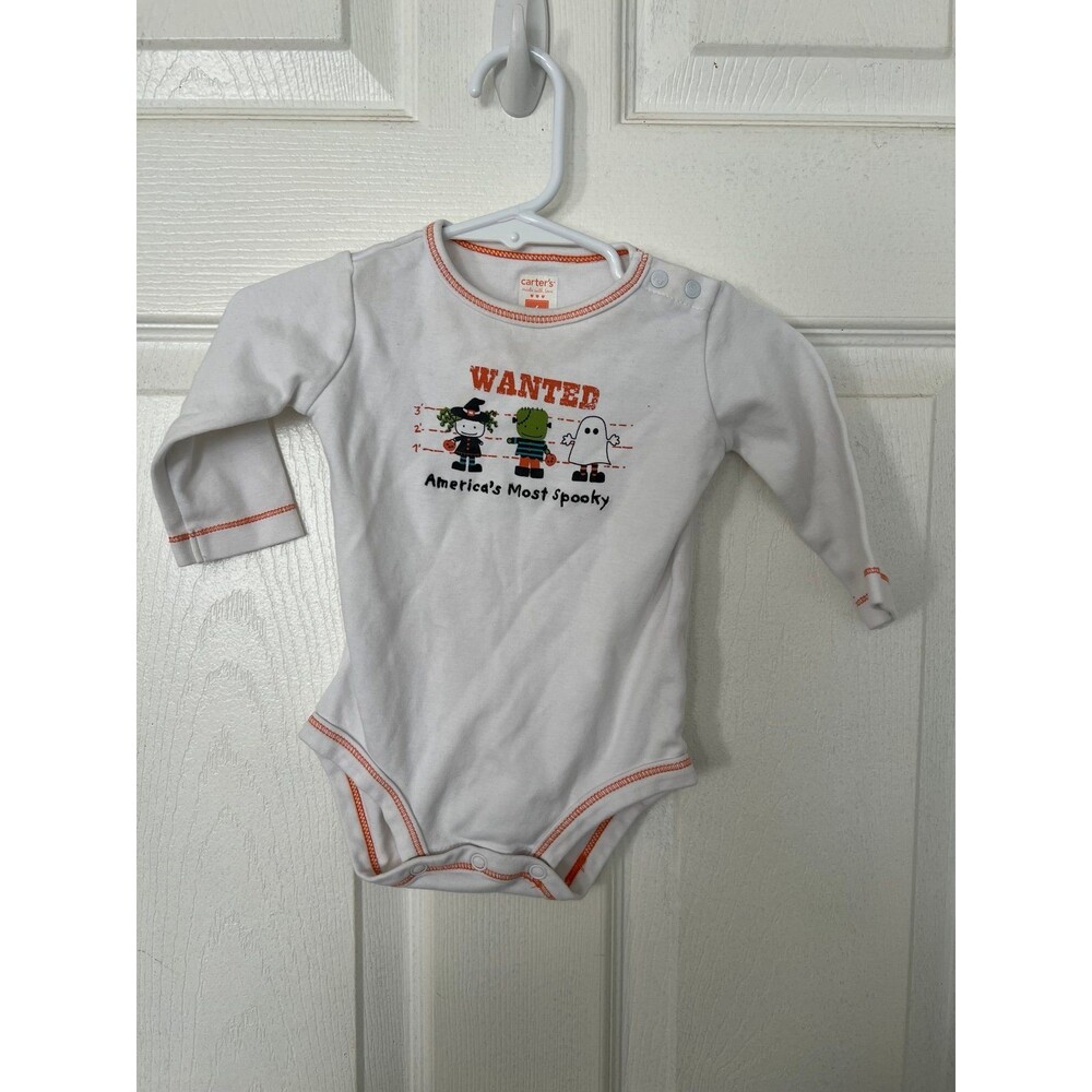 VINTAGE Carters Baby Boy or Baby Girl Halloween Long Sleeve Onesie